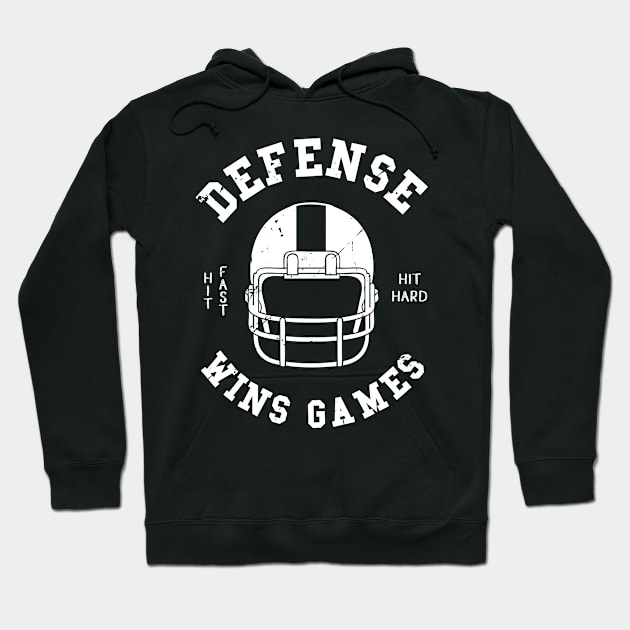 Football Fan Defense Wins Games Football Fan Hoodie by atomguy